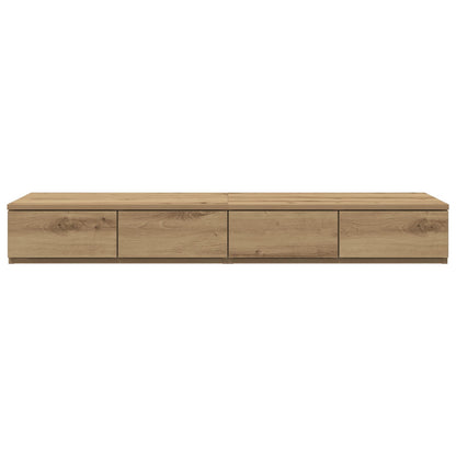 Bedlades 120X36,5X16,5 Cm Bewerkt Hout Artisan eiken 120 x 36.5 x 16.5 cm