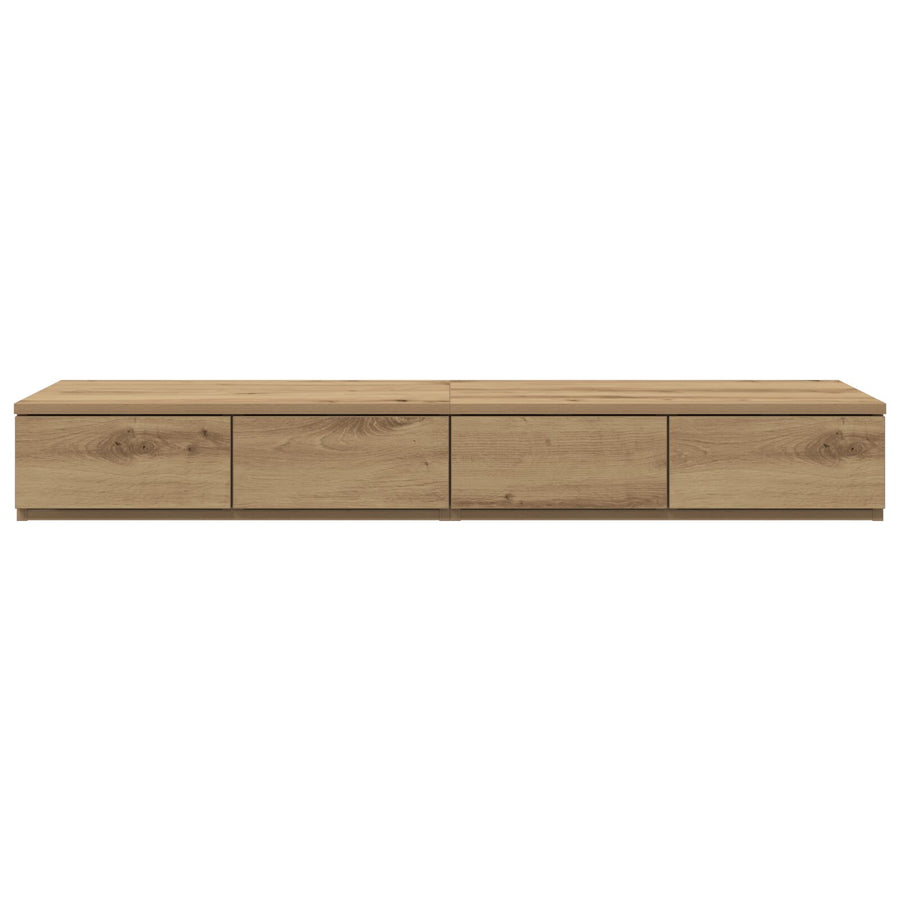 Bedlades 120X36,5X16,5 Cm Bewerkt Hout Artisan eiken 120 x 36.5 x 16.5 cm