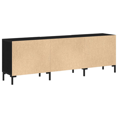 Tv-Meubel 150X30X50 Cm Engineered Hout Zwart eiken