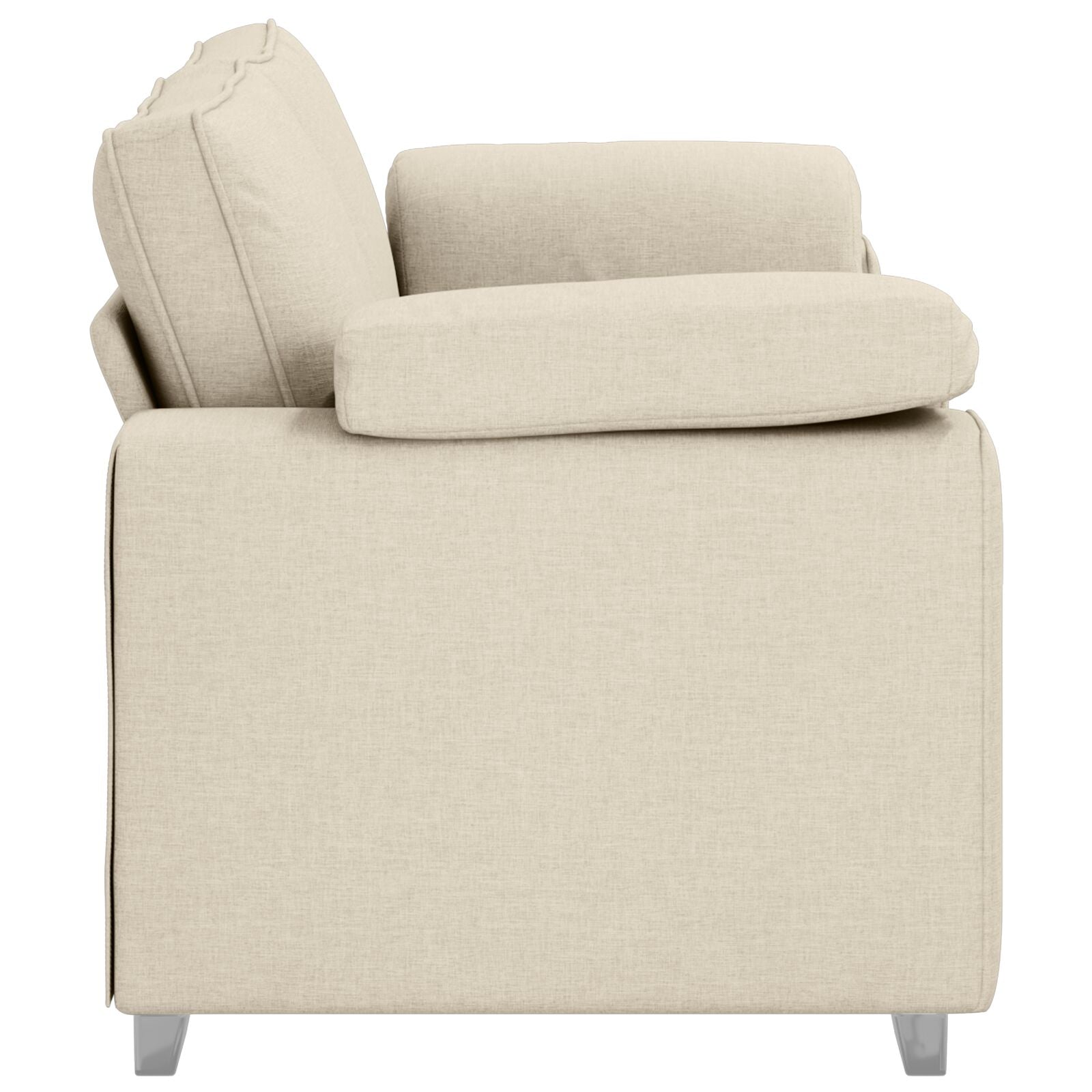 Bank Beige Polyester Afneembare Hoezen Bank 2.5-Zits