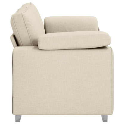 Bank Beige Polyester Afneembare Hoezen Bank 2.5-Zits