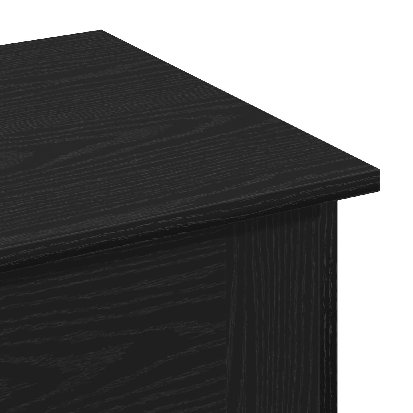 Salontafel Zwart Eiken 40X40X42 Cm Bewerkt Hout