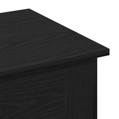 Salontafel Zwart Eiken 40X40X42 Cm Bewerkt Hout