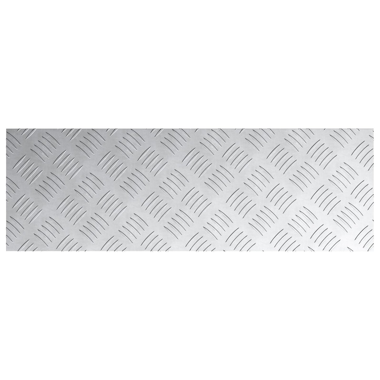 Aluminium Checkerplaten 4 Pcs Antislip 75X25 Cm 75 x 25 x 0.3 cm Rechthoekig