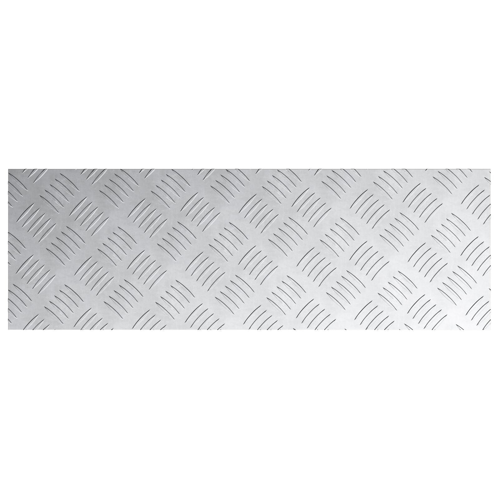 Aluminium Checkerplaten 4 Pcs Antislip 75X25 Cm 75 x 25 x 0.3 cm Rechthoekig