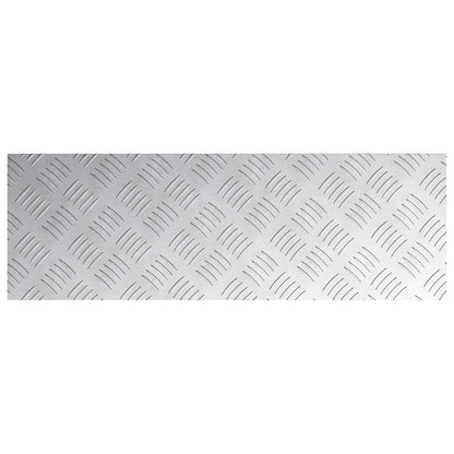 Aluminium Checkerplaten 4 Pcs Antislip 75X25 Cm 75 x 25 x 0.3 cm Rechthoekig
