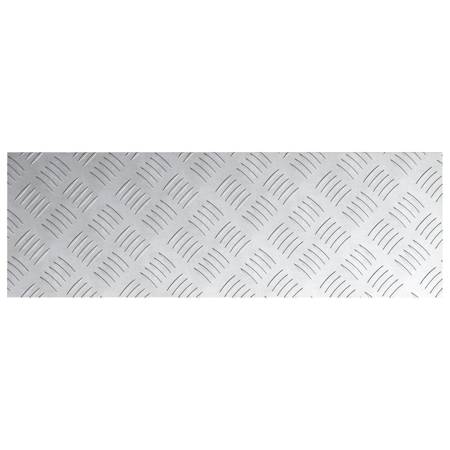 Aluminium Checkerplaten 4 Pcs Antislip 75X25 Cm 75 x 25 x 0.3 cm Rechthoekig