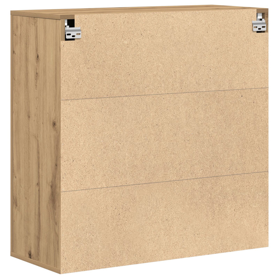 Wandkast 80X33X80 Cm Spaanplaat Artisan eiken