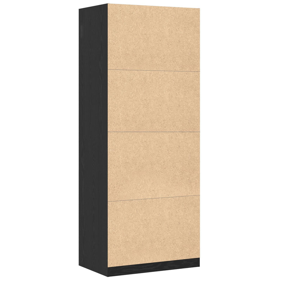 Kledingkast Zwarte Eik 80X50X200 Cm Gemaakt Van Hout