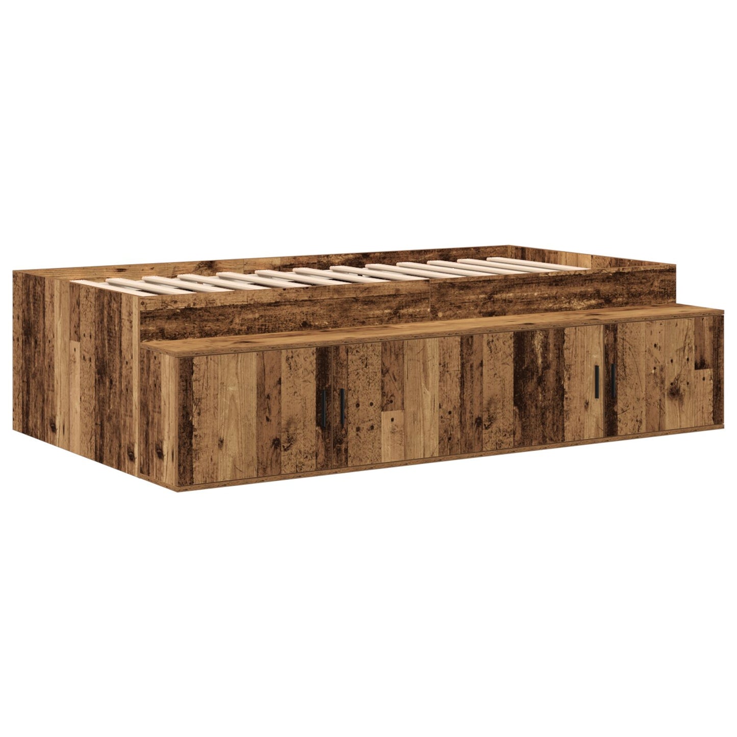 Opslagbedframe Oude Hout 75X190 Cm