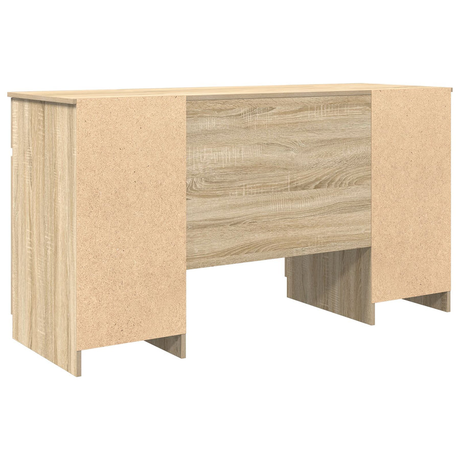 Bureau Sonoma Eik 140X49X76 Cm Bewerkt Hout