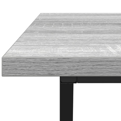 Salontafel 120X60X40 Cm Gemaakt Van Bewerkt Hout En Metaal Grijze sonoma