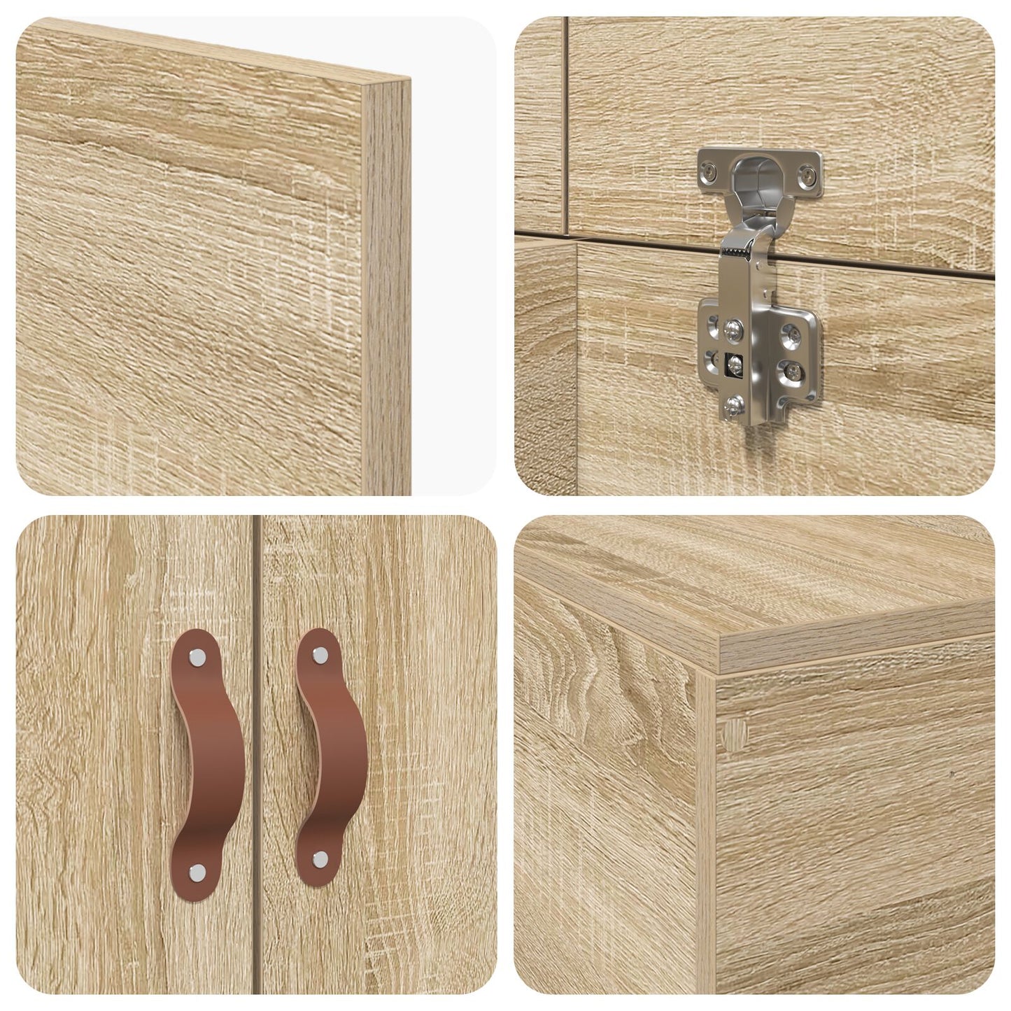 Opbergbedframe Sonoma Eik Sonoma Eiken 80 x 200 cm