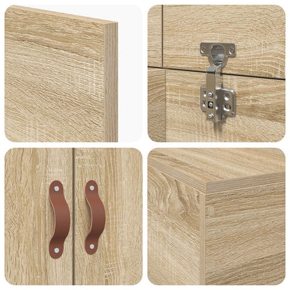 Opbergbedframe Sonoma Eik Sonoma Eiken 80 x 200 cm