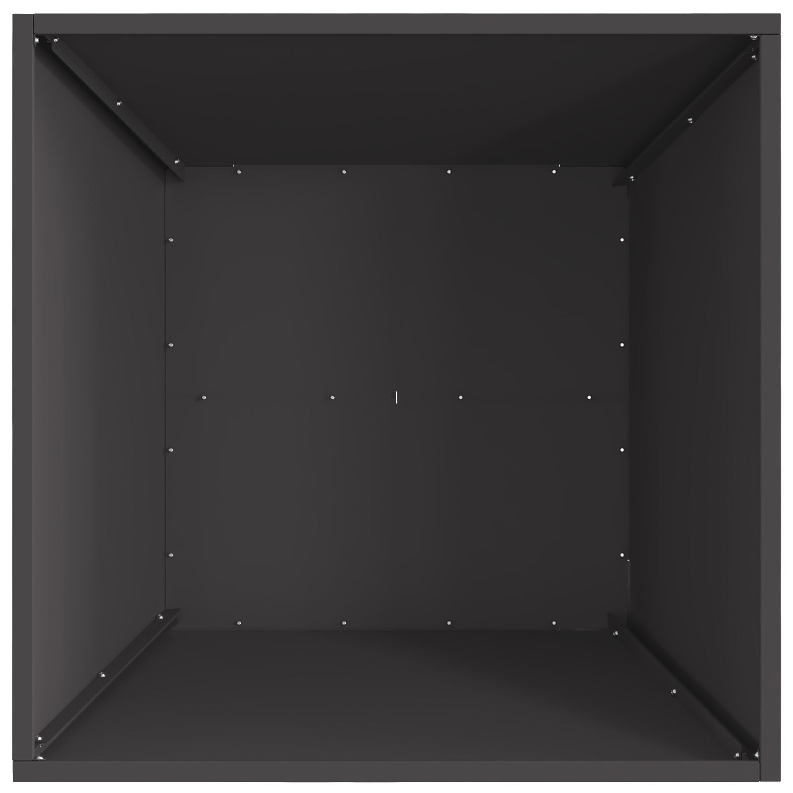 Vuurkorf Vierkant Zwart Staal 60 x 60 x 30 cm Koudgewalst staal/Zwart