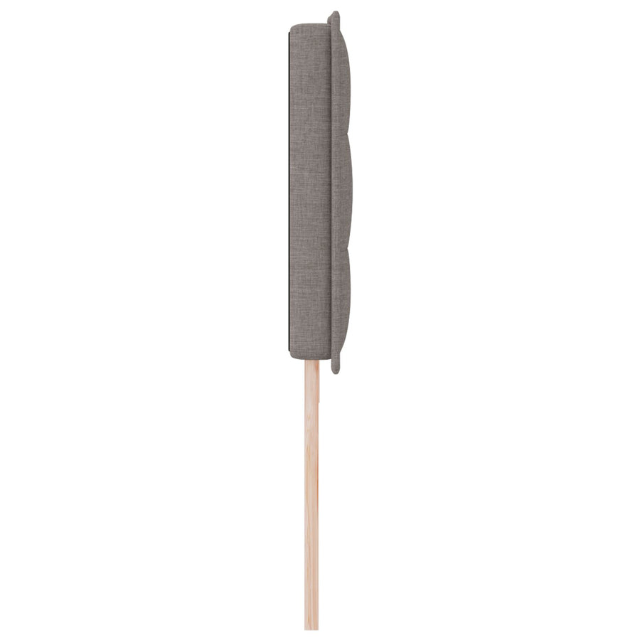 Hoofdbord Lijnen Ontwerp Stof Taupe 200 cm Laag hoofdbord