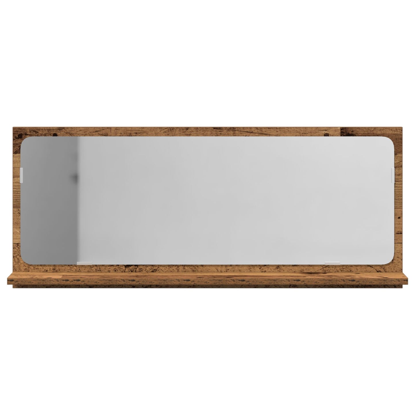 Badkamerspiegel Oude Hout 90X10,5X37 Cm Van Gefabriceerd Hout