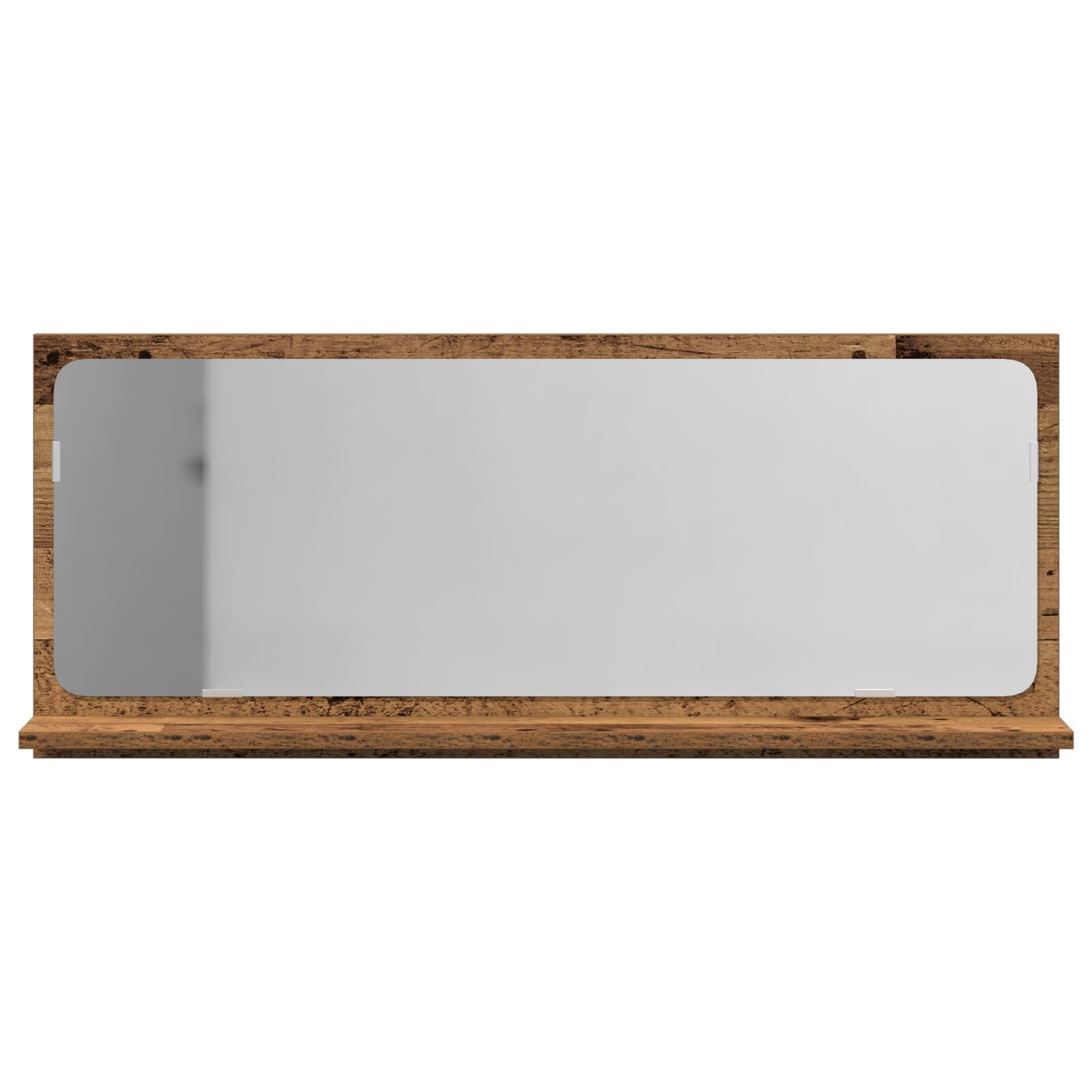 Badkamerspiegel Oude Hout 90X10,5X37 Cm Van Gefabriceerd Hout