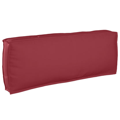 Palletkussen Voor Rugsteun 120X40X12 Cm Oxford Stof Bordeauxrood