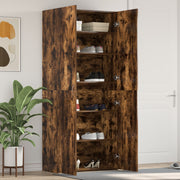 Schoenenkast 80x35.5x180 cm bewerkt hout