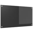 Keuken spatscherm 90x50 cm gehard glas donkergrijs