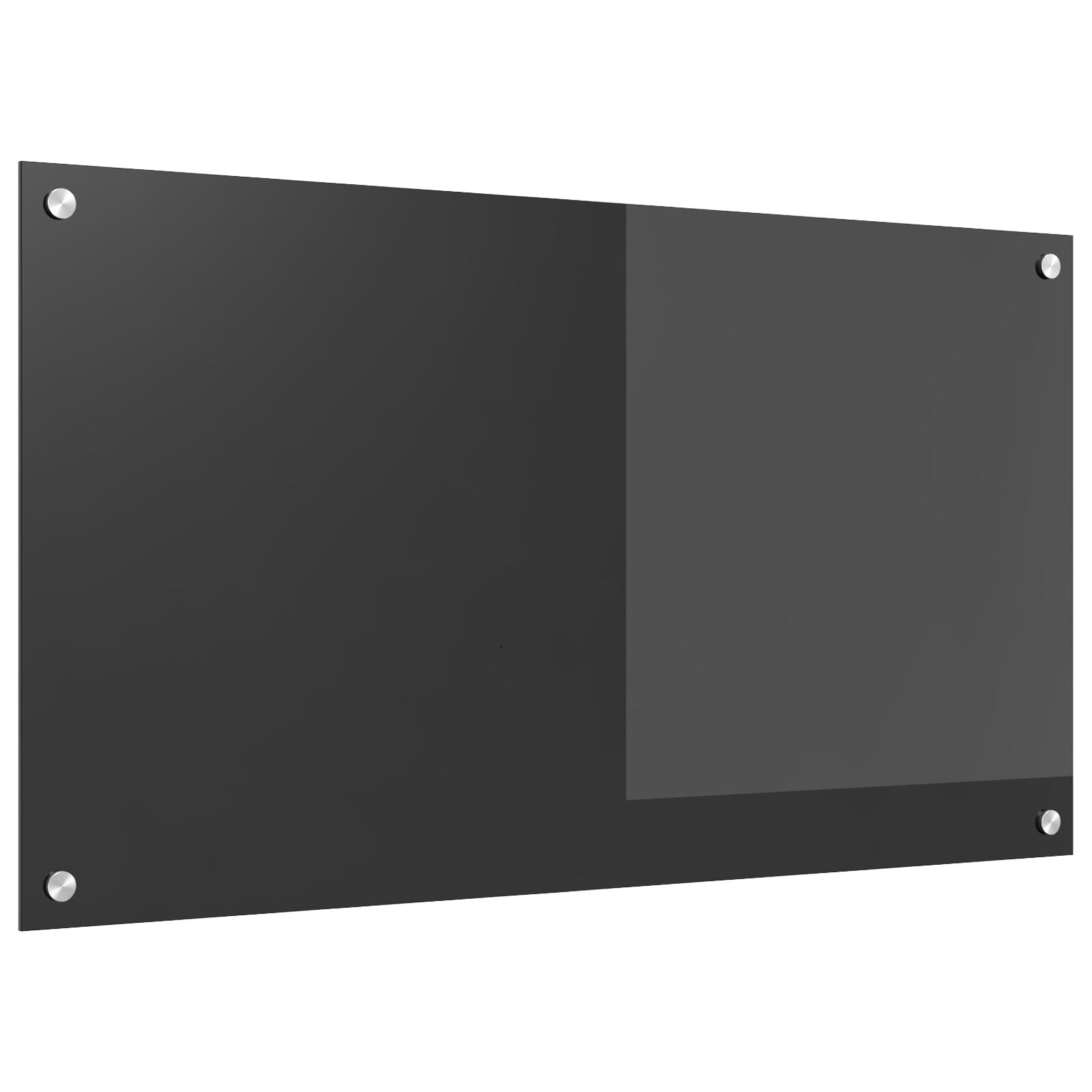 Keuken Achterwand 90X50X0,6 Cm Gehard Glas Donkergrijs 90 x 50 cm