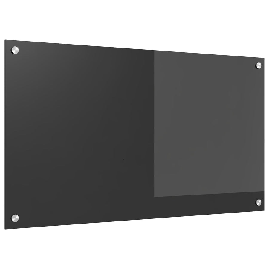 Keuken Achterwand 90X50X0,6 Cm Gehard Glas Donkergrijs 90 x 50 cm
