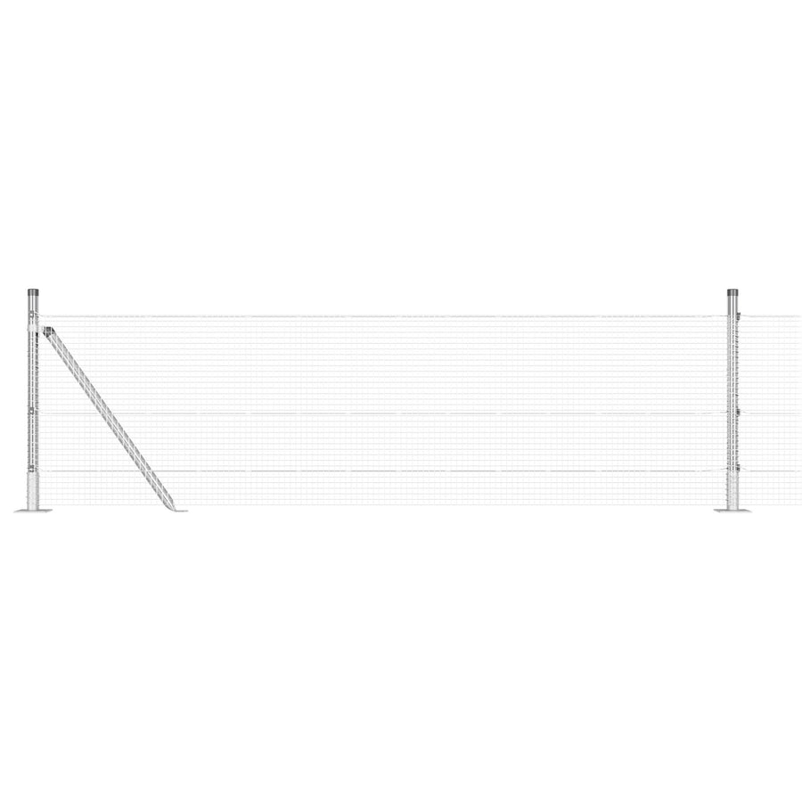 Gelast Draadhek Met 13 Flanged Posts 0.4X50 M Gegalvaniseerd Staal Gegalvaniseerd Staal