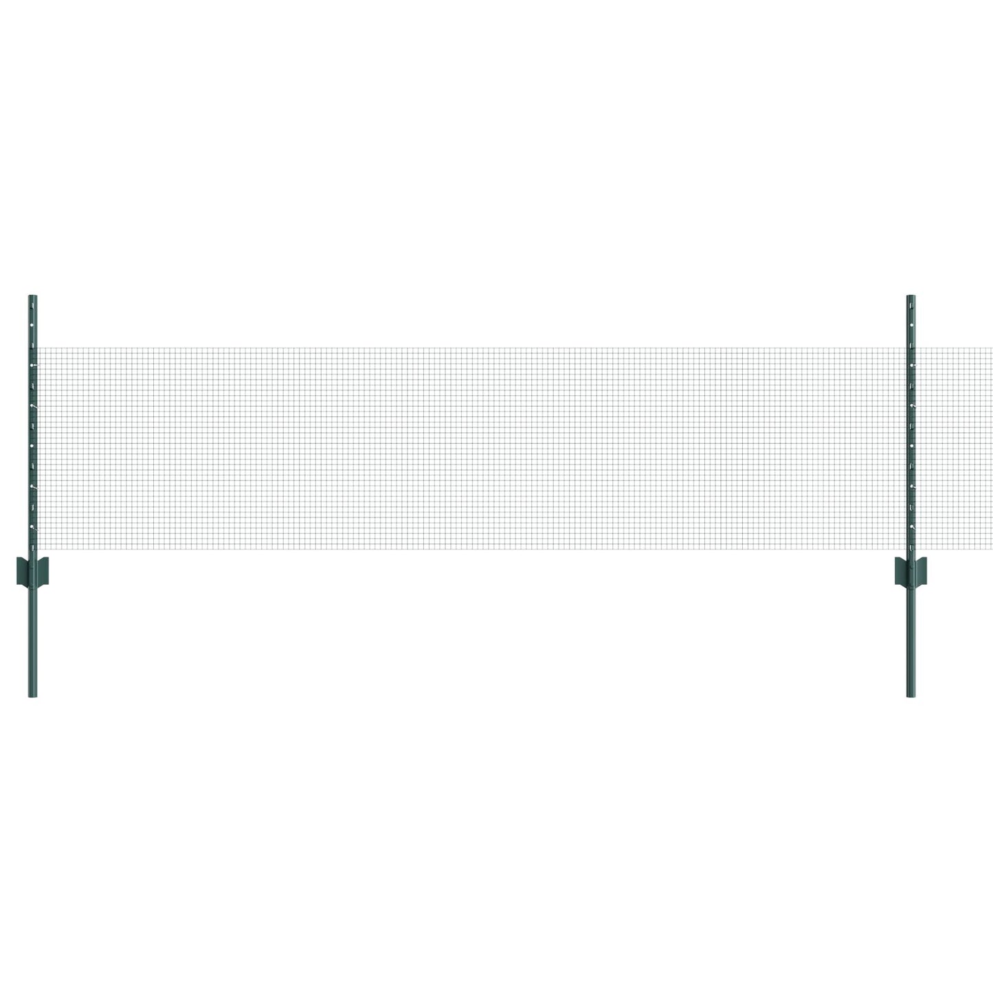 Rustieke Hekpaneelset Set Van 2 Groen Metaal 10 X 0.5 M