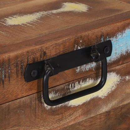 Opbergdoos Meerkleurig 80X35X45 Cm Massief Hout Gerecycled Massief gerecycled hout