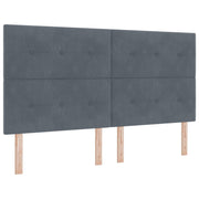 Headboard Dark Grey 180 cm Velvet