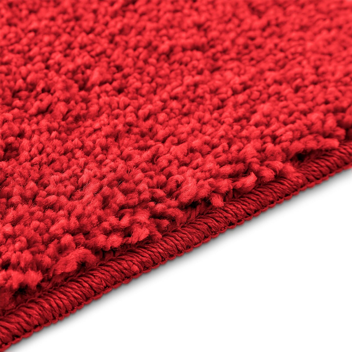 2 Delige Badmat Set Polypropeen Antislip Rood