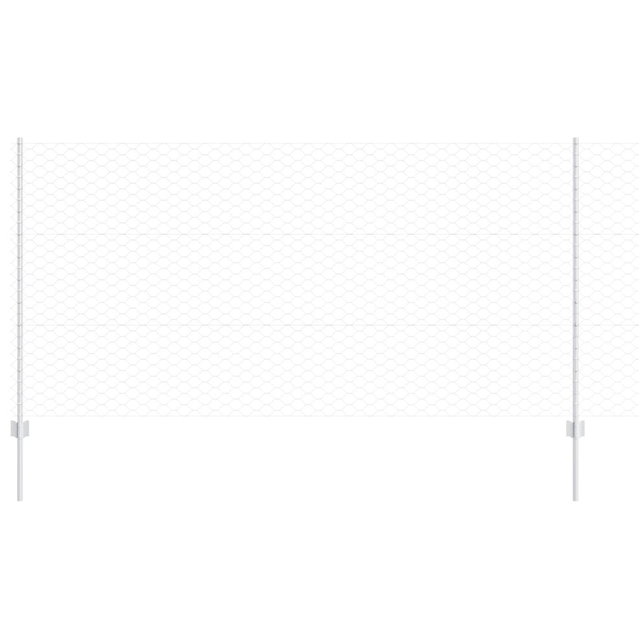 Tuinhek Set Set Van 2 Gegalvaniseerd Staal 25 X 1.2 M Duurzaam