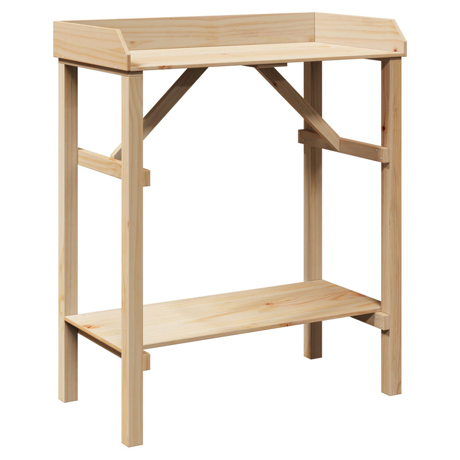 Tuin Potting Tafel 75X40X90 Cm Massief Hout Grenen Natuurlijk
