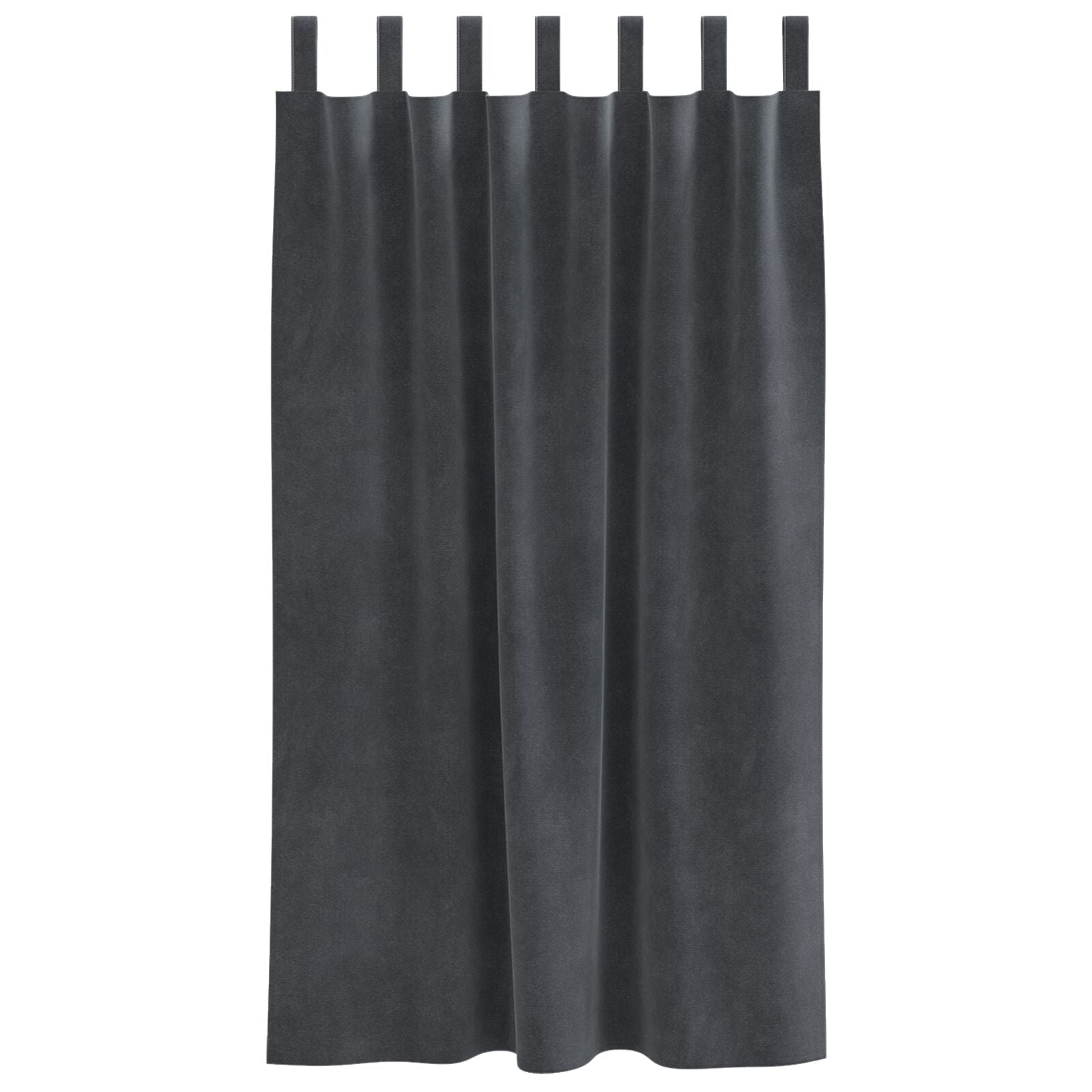 Verduisteringsgordijnen 2 Stuks Lichtgrijze Velvet Lichtgrijs 140 x 175 cm met hanglussen
