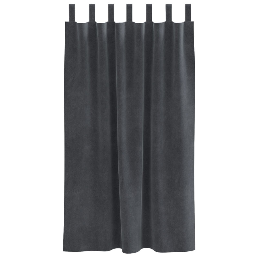 Verduisteringsgordijnen 2 Stuks Lichtgrijze Velvet Lichtgrijs 140 x 175 cm met hanglussen