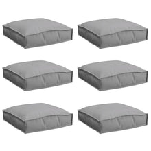 Palletkussens Voor Zit 6 Stuks 40X40X8 Cm Oxford Stof Grijs