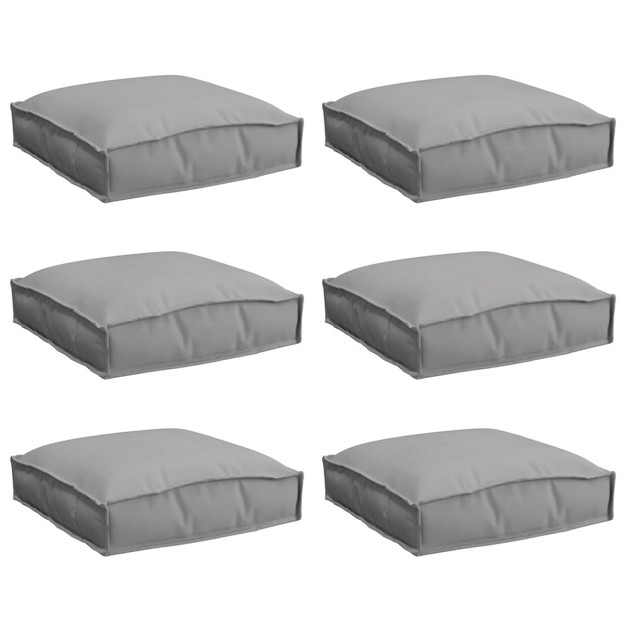 Palletkussens Voor Zit 6 Stuks 40X40X8 Cm Oxford Stof Grijs