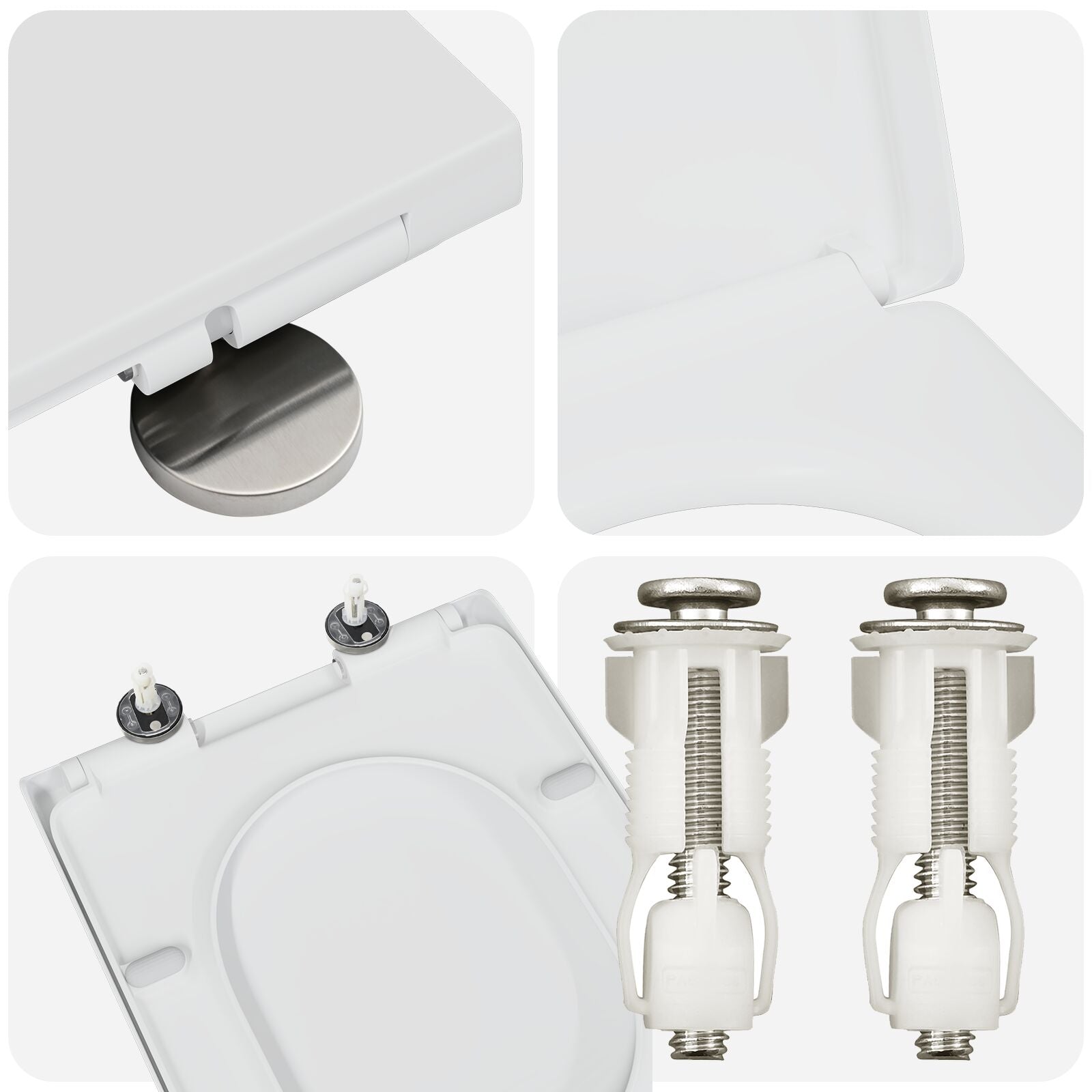 Snelsysteem Toiletbril Met Zachte Sluit Duroplast Wit