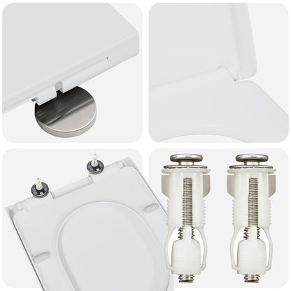 Snelsysteem Toiletbril Met Zachte Sluit Duroplast Wit