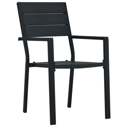 5 Delige Tuin Eetset Zwart Hdpe
