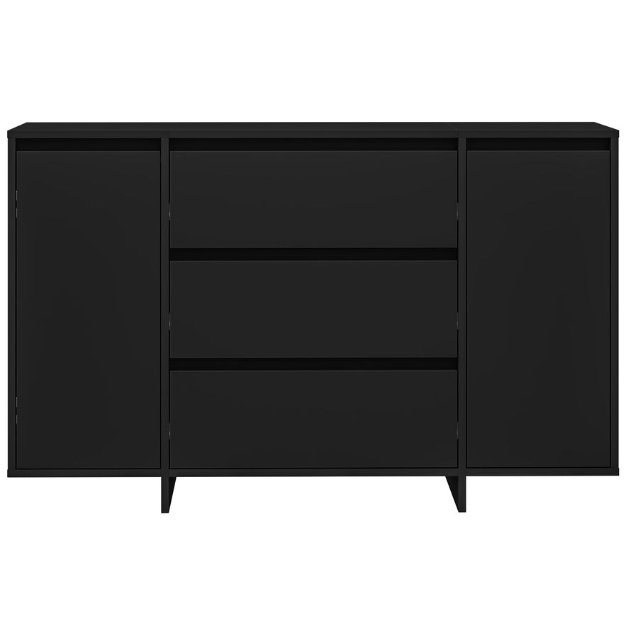 Zijtafel Zwart Gefabriceerd Hout Zijtafel Rechthoekig Modern