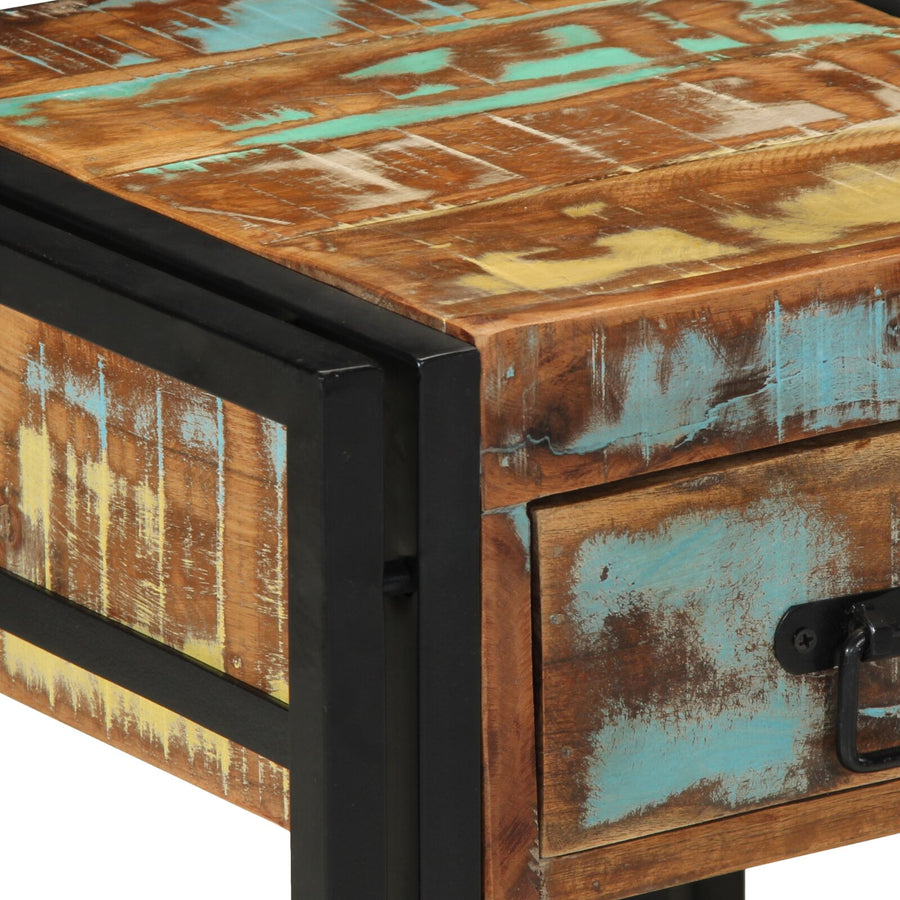 Nachtkastjes 2 Stuks 40 x 40 x 50 cm Massief Gerecycled Hout