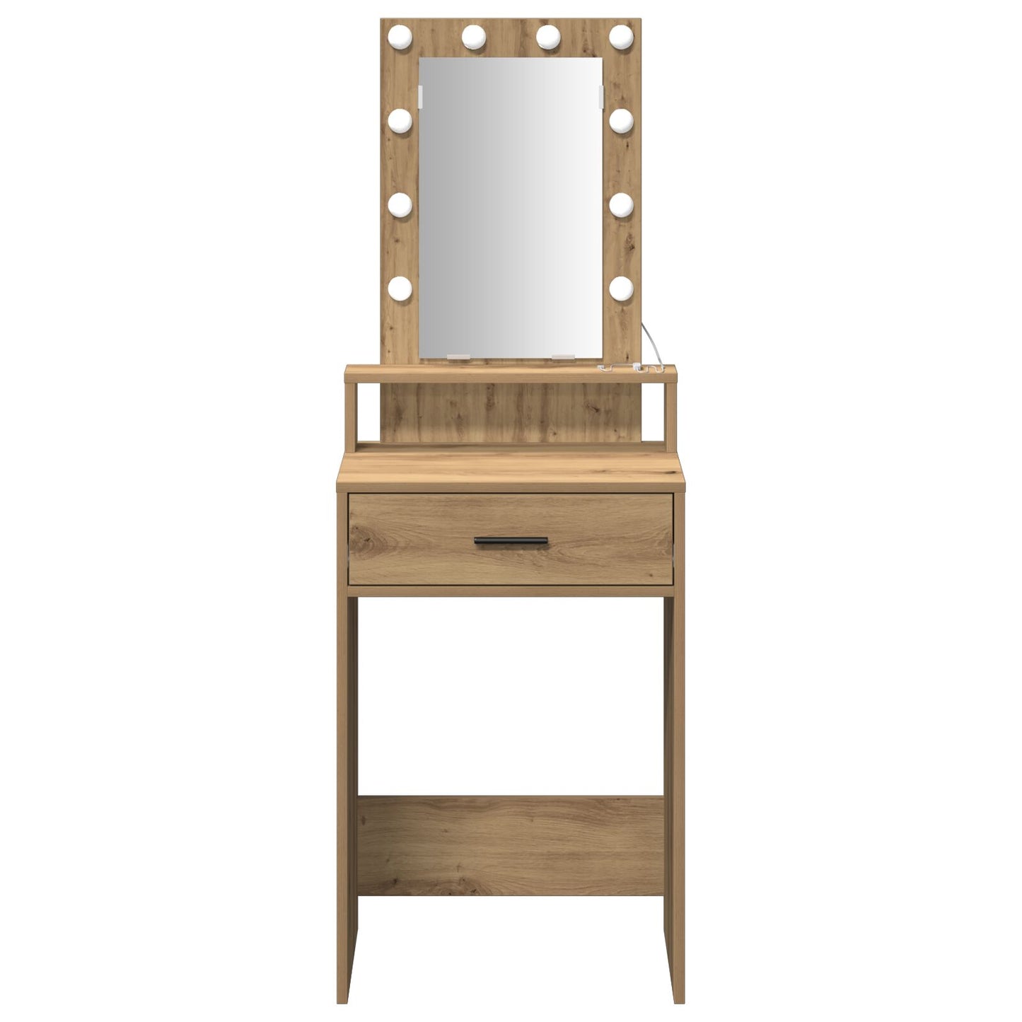 Kaptafel Met Led Verlichting Artisan eiken 50 x 41 x 140 cm