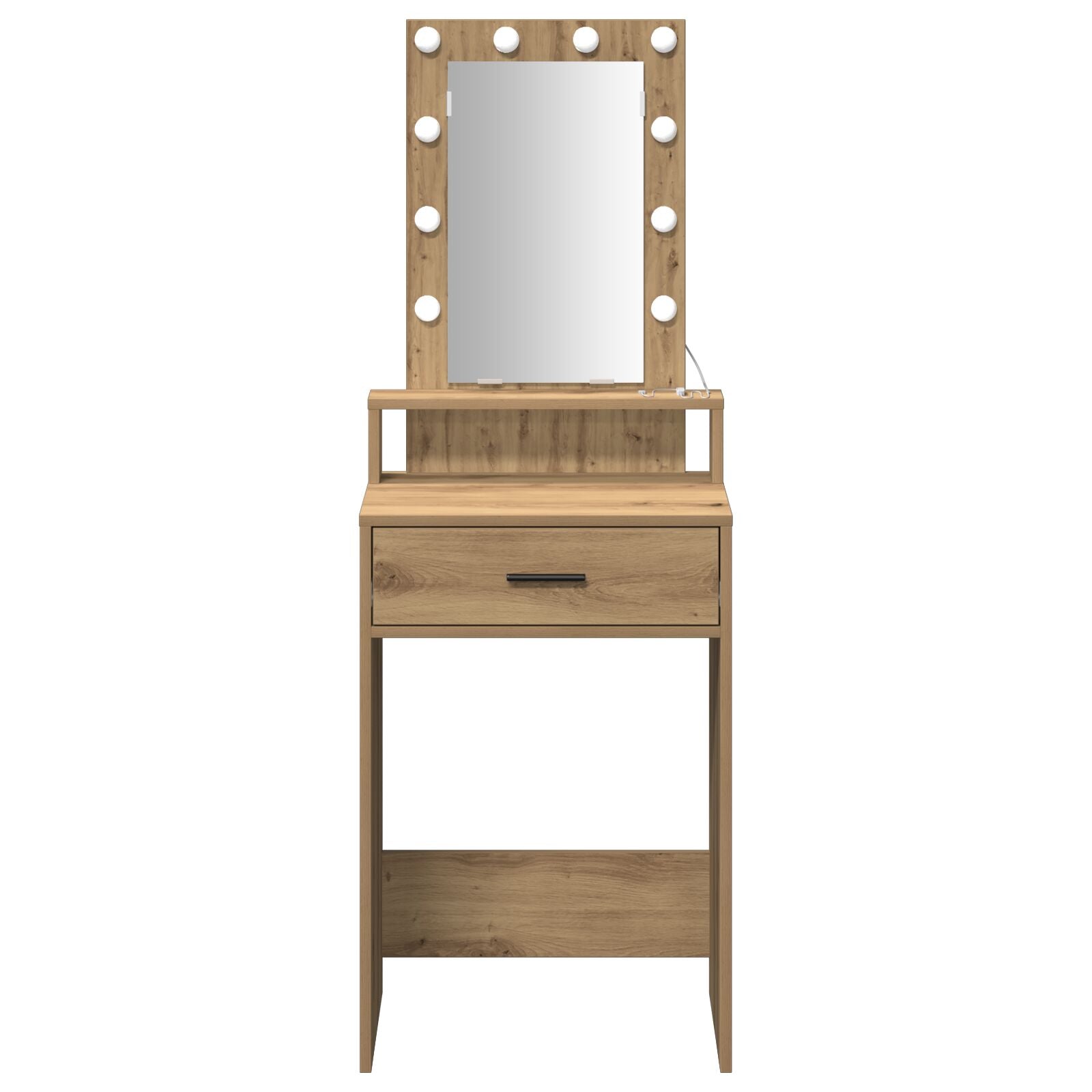 Kaptafel Met Led Verlichting Artisan eiken 50 x 41 x 140 cm
