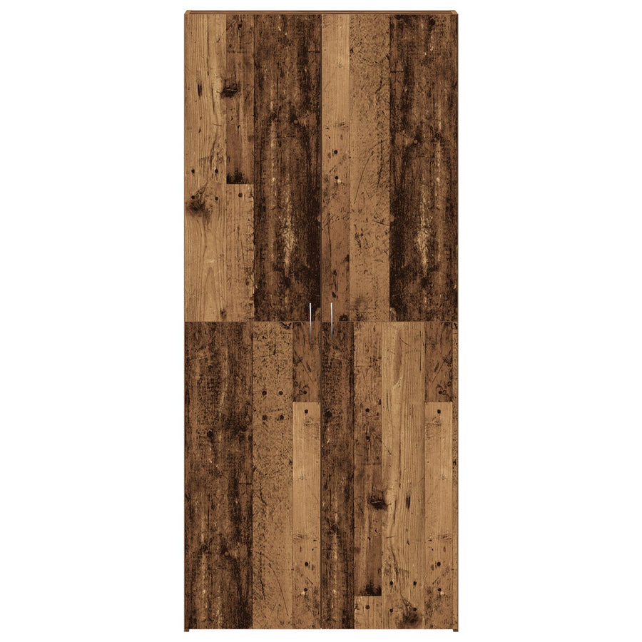 Schoenkast Oude Hout Massief Gerecycled Hout Schoenrek