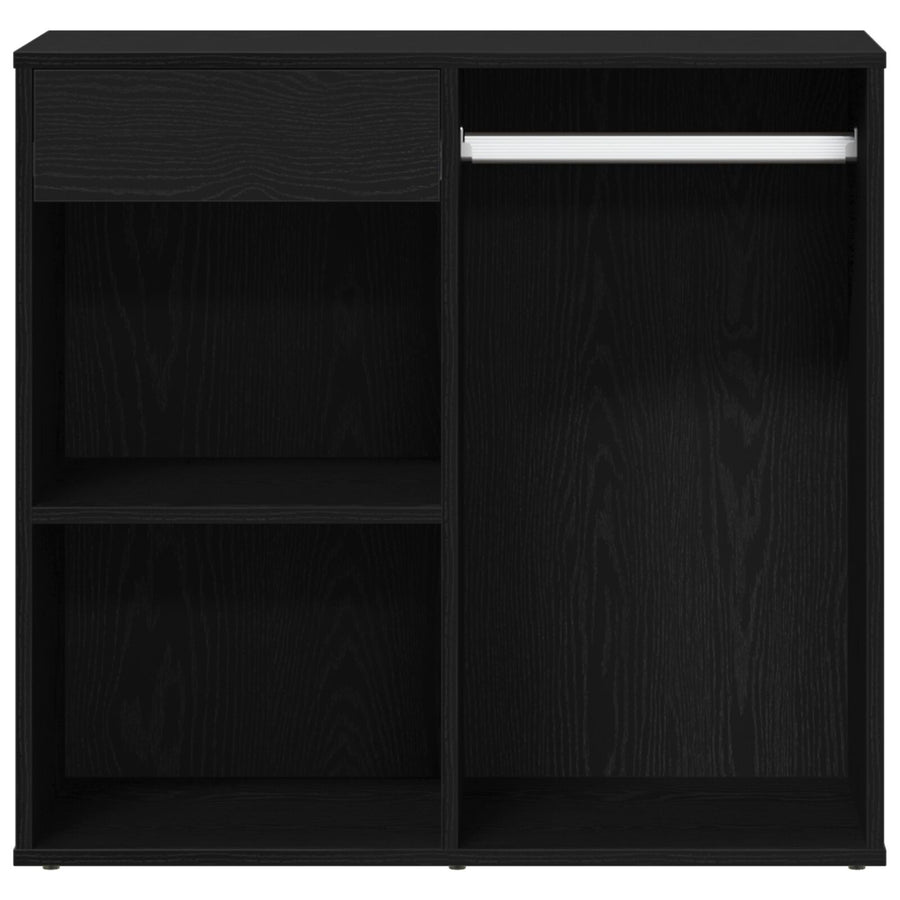 Zwarte Eiken Cosmetica Cabinet 80X40X75 Cm Gemaakt Van Bewerkt Hout