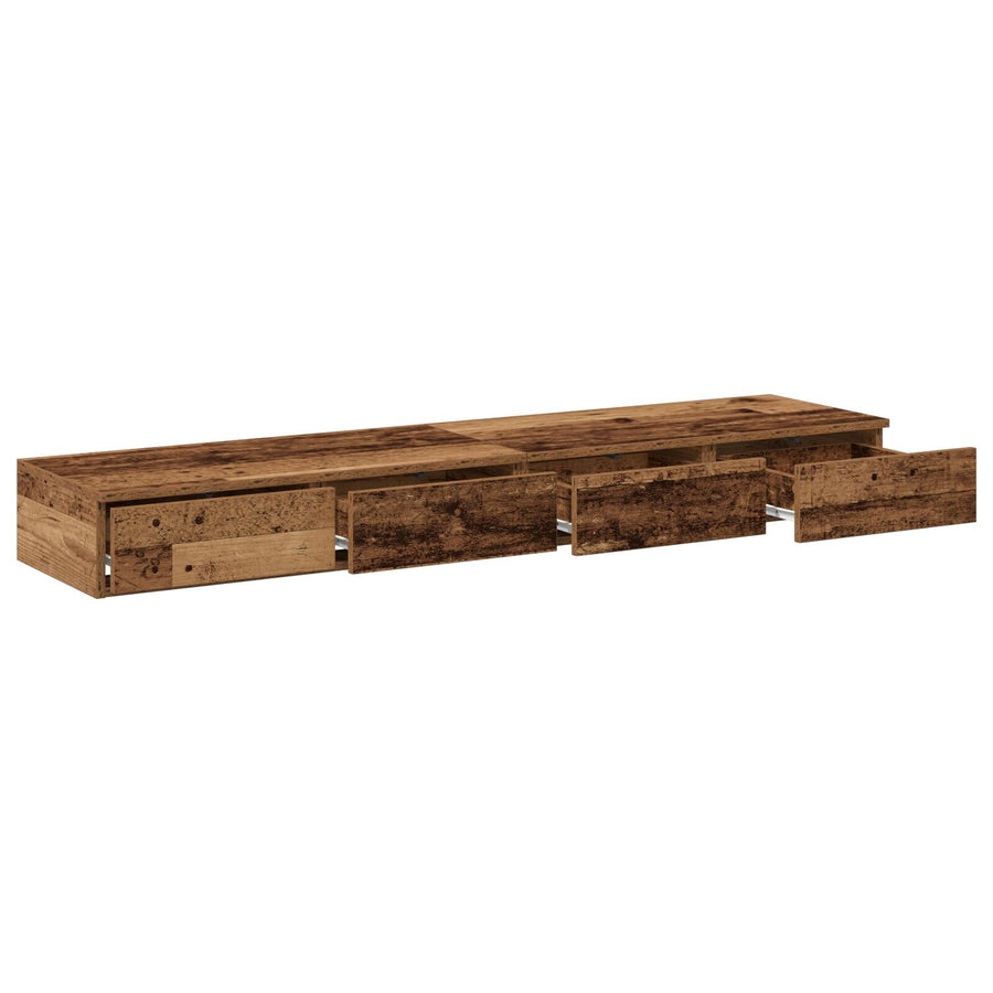 Bedlade Oude Hout 135X36,5X16,5 Cm Gelamineerd Hout Oud hout 135 x 36.5 x 16.5 cm