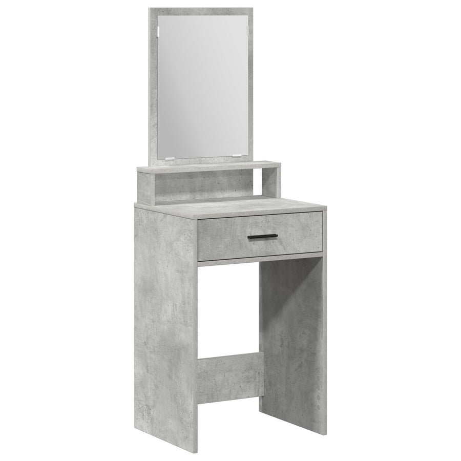Kaptafel Met Lades Betonnen Grijs 50 x 41 x 140 cm Beton Grijs