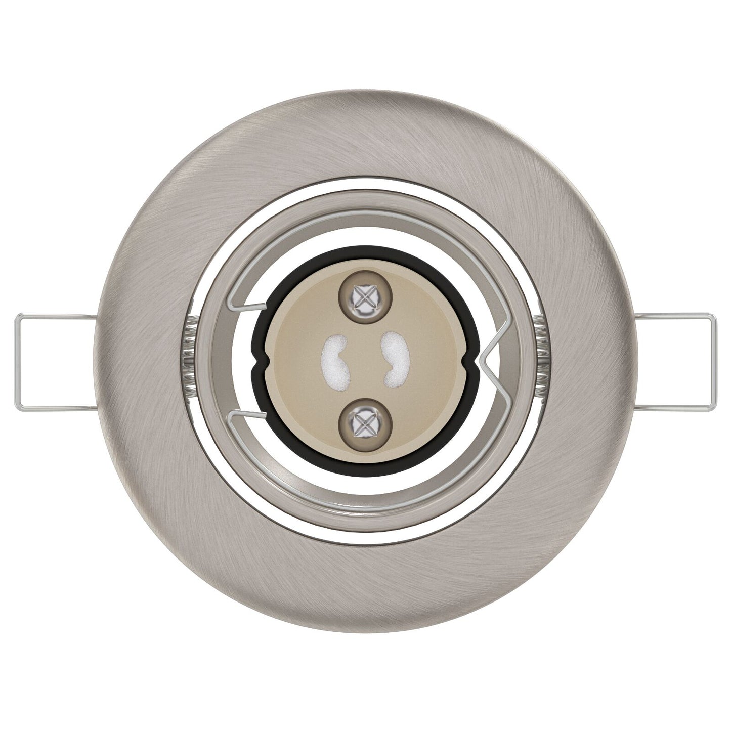 Lampen Set Van 6 Aluminium 9 Cm Ingebouwde Lampen Rond Zilver